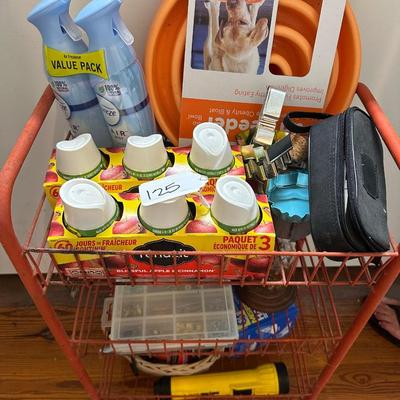 ROLLING CART WITH CONTENTS