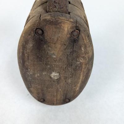 Vintage Antique Wood Cast Iron Barn Pulley