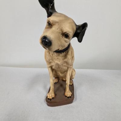 Vintage RCA Victor Ceramic Chalk Ware Dog
