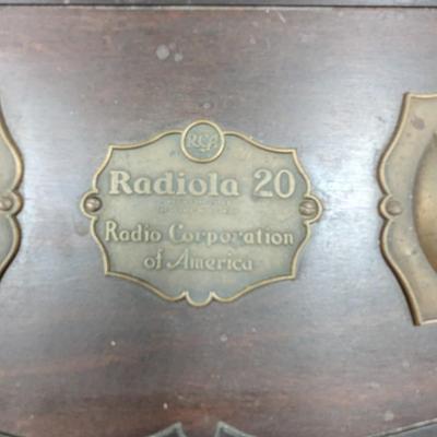 Antique 1920's RCA Radiola 20 5 Tube Radio Model AR-918