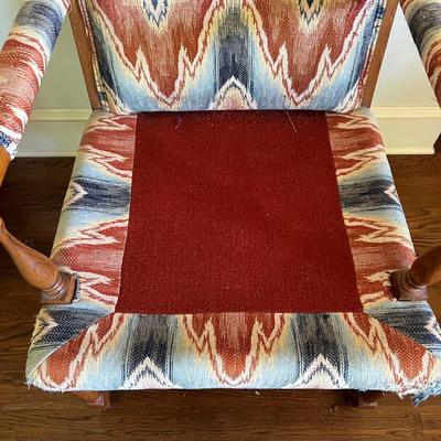Wood & Fabric Armchair (PB-MK)
