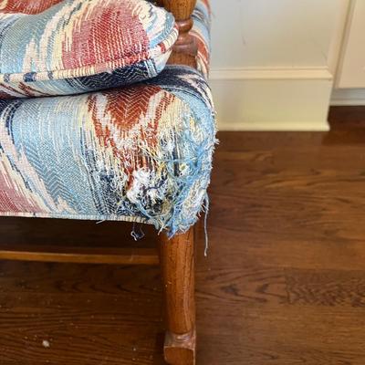 Wood & Fabric Armchair (PB-MK)