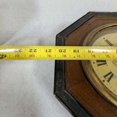 Vintage Regulator Wall Clock No Key