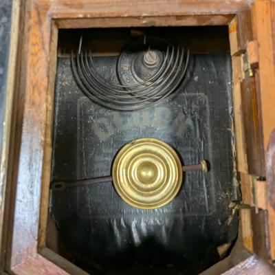 Vintage Regulator Wall Clock No Key