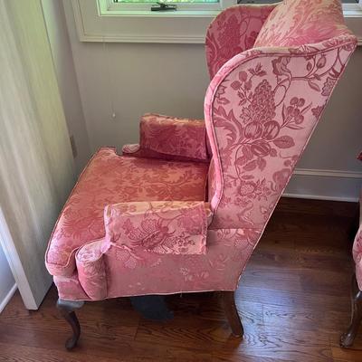 Matching Fabric Wing-backed Chairs (PB-MK)