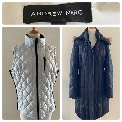 2 Women’s Outerwear Andrew Marc - Coat, Vest