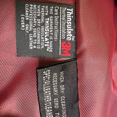 Wilsons Leather Heavy Bomber Jacket Double Collar Size M