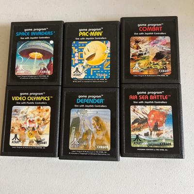 6 Atari Games Untested + Atari Manual