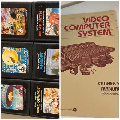 6 Atari Games Untested + Atari Manual
