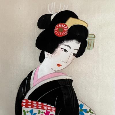 Vintage 674Japanese Scroll Painting