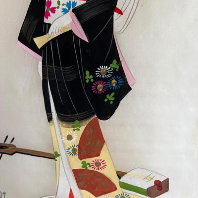 Vintage 674Japanese Scroll Painting