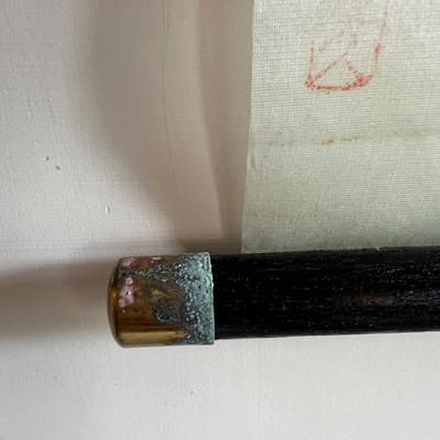 Vintage 674Japanese Scroll Painting
