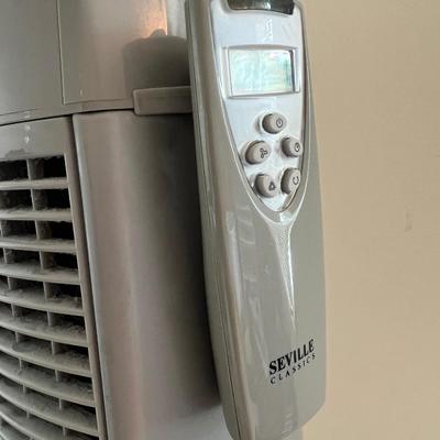 Seville Classics UltraSlimline Oscillating Tower Fan w Remote