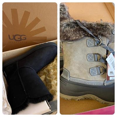 New in Box UGG Boots + New Khombu Boots