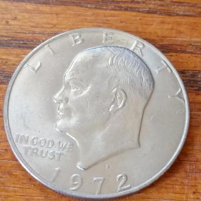 LOT 57 1972-D SILVER DOLLAR