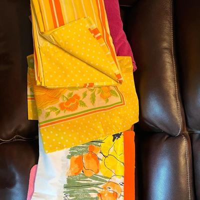 Vintage Graphic Mod Lot - Towels, Bedding, Pillows Inlc. Vera
