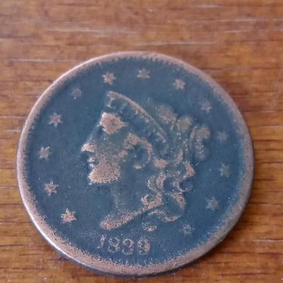 LOT 62 1839 LARGE CENT