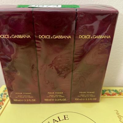 3 NEW Sealed Dolce Gabbana Women's Body Lotion