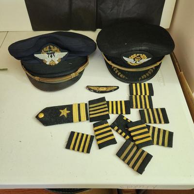 Vintage Japanese Japan Airline JAL Lot Pilot Hats Pin