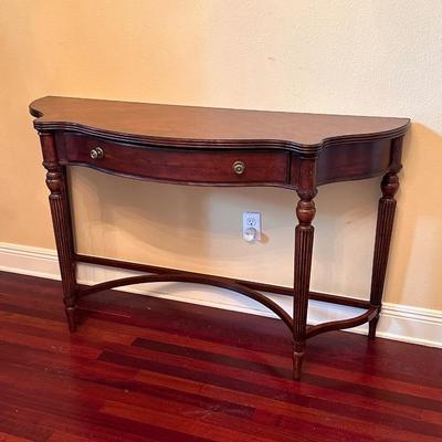 BASSETT ~ Mahogany Inlaid Sofa / Entry Table
