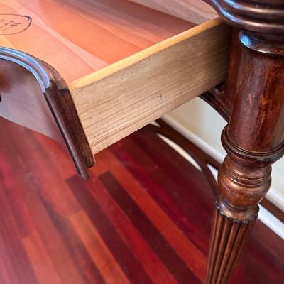 BASSETT ~ Mahogany Inlaid Sofa / Entry Table