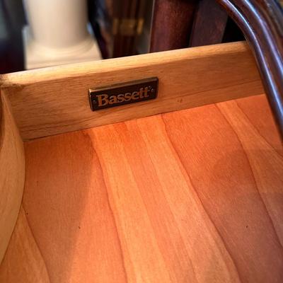 BASSETT ~ Mahogany Inlaid Sofa / Entry Table