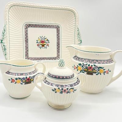 WEDGEWOOD ~ Trentham Red ~ 3 Piece Service For 6 ~ 4 Serving Pieces ~*Read Details