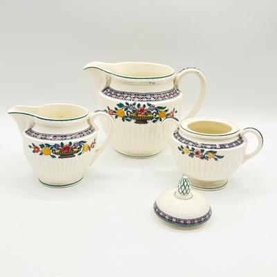 WEDGEWOOD ~ Trentham Red ~ 3 Piece Service For 6 ~ 4 Serving Pieces ~*Read Details