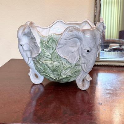 Fitz & Floyd ~ Elephant Planter