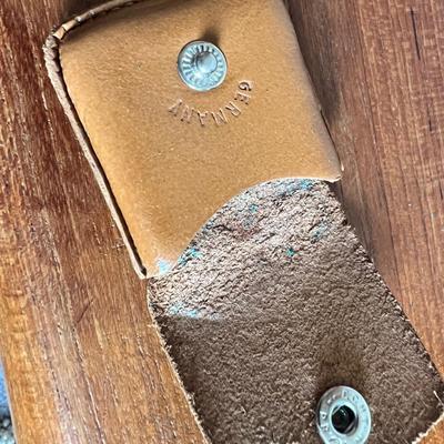 2 Vintage Spring Action German Jewelers Loop In Leather Cases