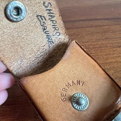 2 Vintage Spring Action German Jewelers Loop In Leather Cases