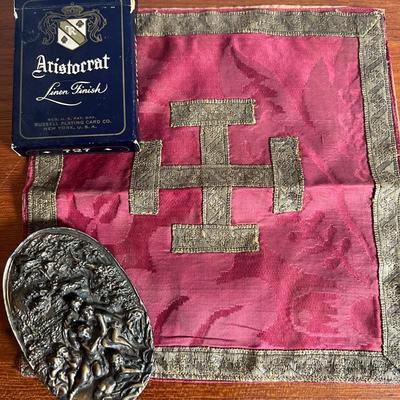 Collectors Lot - Military Pins Badges, 1943 Aristocrat Cards, Ltd. Ed. Buckle