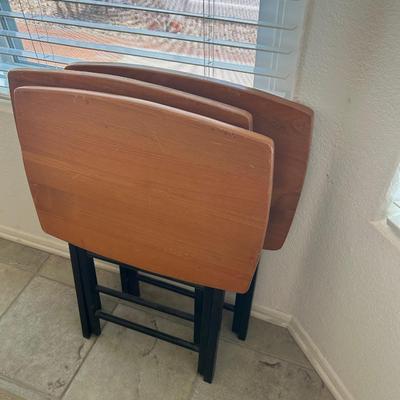 3 Wooden TV Trays