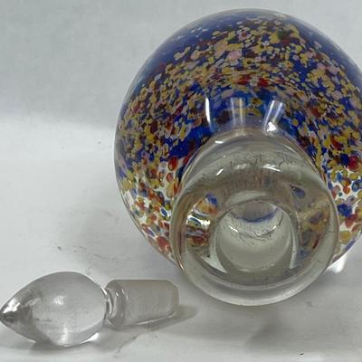 Blown Glass Paperweight Perfume Bottle