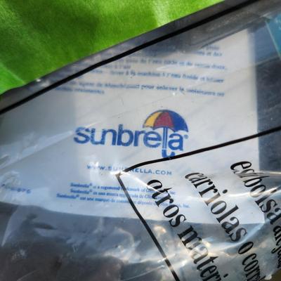 Sunbrela Brand 9 ft Auto Tilting Aluminum Patio Umbrella Brown Sealed