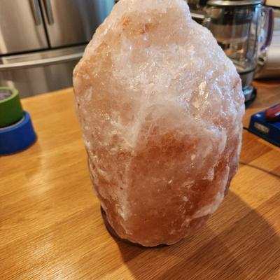 Large Heavy Salt Rock Lamp
