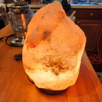 Large Heavy Salt Rock Lamp