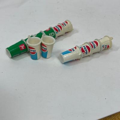 Miniature Soda Cups - 7up and Pepsi