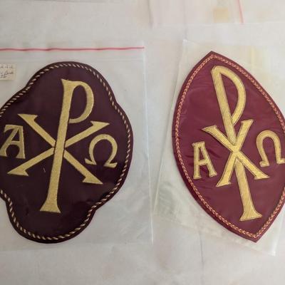 Embroidered Vestment Appliques Lot C