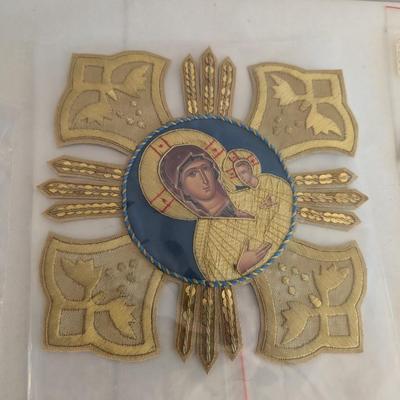 Embroidered Vestment Appliques Lot C