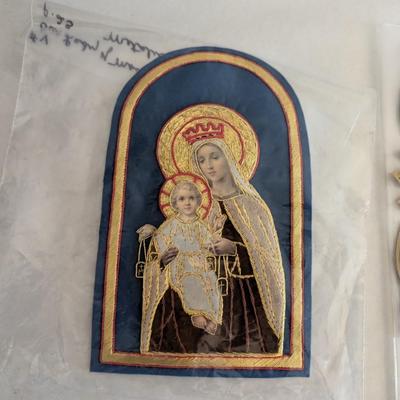 Embroidered Vestment Appliques Lot C