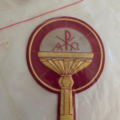 Embroidered Vestment Appliques Lot C