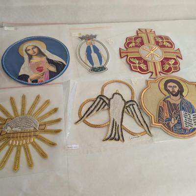 Embroidered Vestment Appliques Lot D
