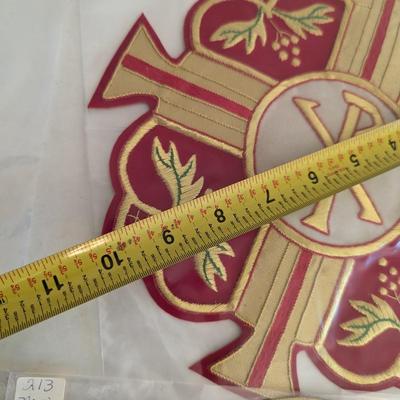 Embroidered Vestment Appliques Lot D