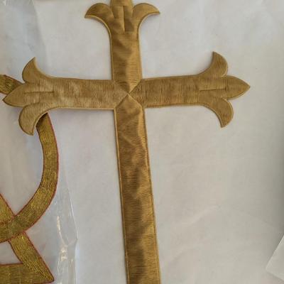 Embroidered Vestment Appliques Lot E