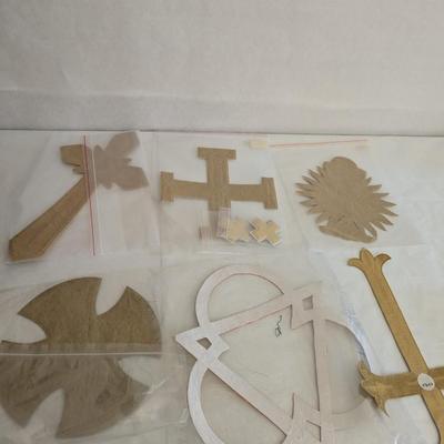 Embroidered Vestment Appliques Lot E