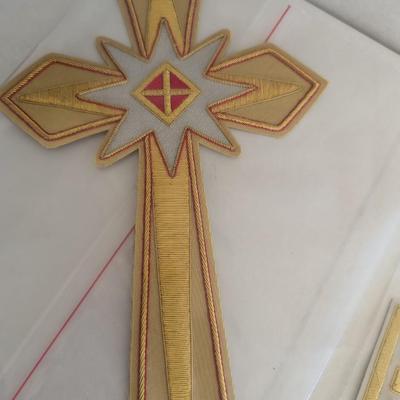 Embroidered Vestment Appliques Lot E