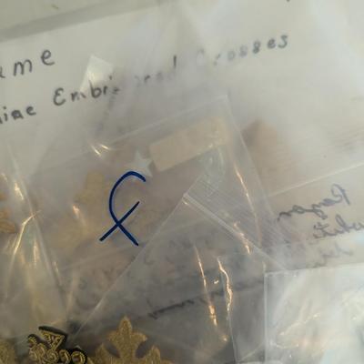 Embroidered Vestment Appliques Crosses Lot F