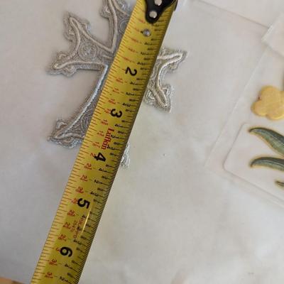 Embroidered Vestment Appliques Crosses Lot F