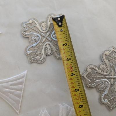 Embroidered Vestment Appliques Crosses Lot G
